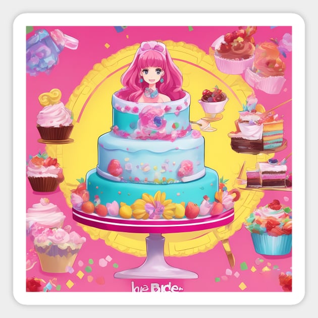 Anime Cake Wonderland Magnet by animegirlnft